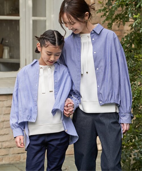 ikka(イッカ)の「【親子コーデ】カノコダンボールサイドジップスピンドルプルオーバー(120~160cm)(スウェット・キッズ・ミント/オフホワイト・160/150/140/130/120)」の21枚目の写真