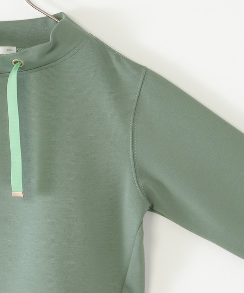 ikka(イッカ)の「【親子コーデ】カノコダンボールサイドジップスピンドルプルオーバー(120~160cm)(スウェット・キッズ・ミント/オフホワイト・160/150/140/130/120)」の5枚目の写真