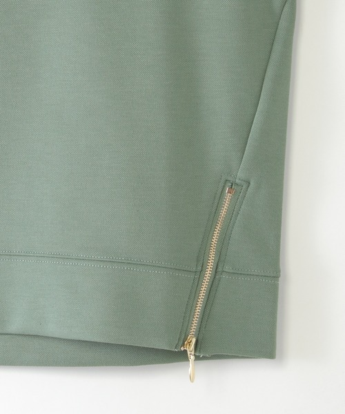 ikka(イッカ)の「【親子コーデ】カノコダンボールサイドジップスピンドルプルオーバー(120~160cm)(スウェット・キッズ・ミント/オフホワイト・160/150/140/130/120)」の7枚目の写真