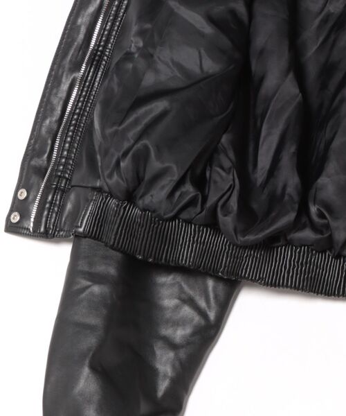 Ritzy(リッツィー)の「フェイクレザーライダースジャケット(ライダースジャケット・レディース・ブラック・LARGE/MEDIUM)」の5枚目の写真