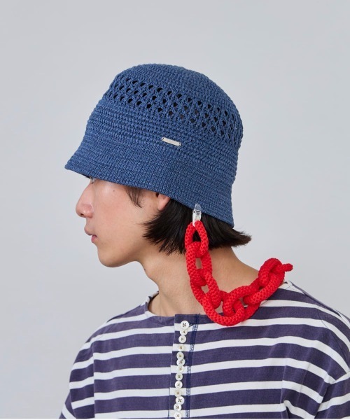 OVERRIDE（オーバーライド）の「OVERRIDE  KNIT CHAINE HAT CLIP / オーバーライド（マスク・メンズ・レッド/ブルー/ミント/ブラック・ONE SIZE）」の12枚目の写真