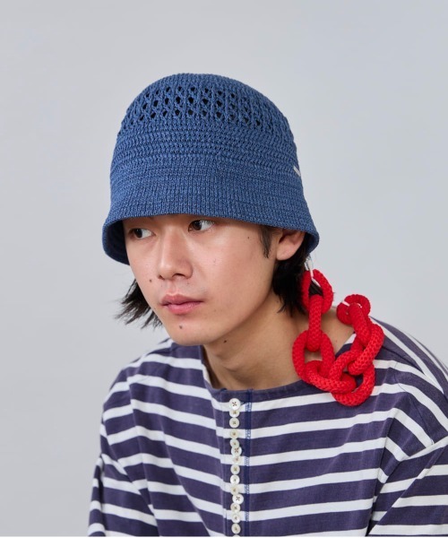 OVERRIDE（オーバーライド）の「OVERRIDE  KNIT CHAINE HAT CLIP / オーバーライド（マスク・メンズ・レッド/ブルー/ミント/ブラック・ONE SIZE）」の13枚目の写真