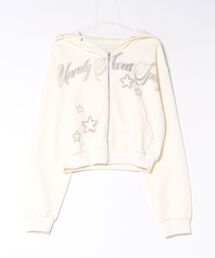 Never mind the XU（ネバーマインドザエックスユー）の「【Never mind the XU】eyelet star zip hoodie / 【ネバーマインド ザ エックスユー】アイレットスタージップフーディ（パーカー）」