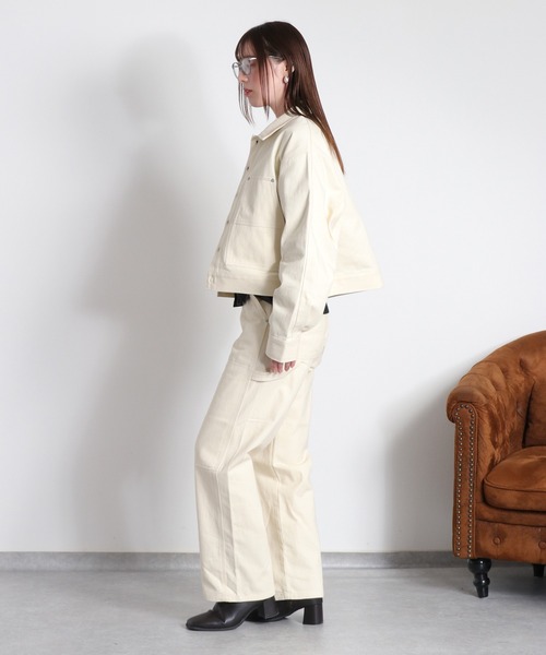 cepo（セポ）の「〈セットアップ対応可能〉刺繍ペインターデニムパンツ（デニムパンツ・レディース・オフホワイト/ブラック・S/L/M）」の19枚目の写真