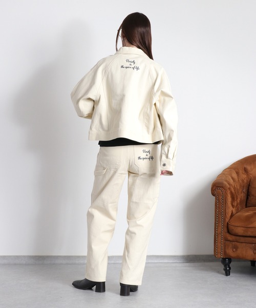 cepo（セポ）の「〈セットアップ対応可能〉刺繍ペインターデニムパンツ（デニムパンツ・レディース・オフホワイト/ブラック・S/L/M）」の20枚目の写真