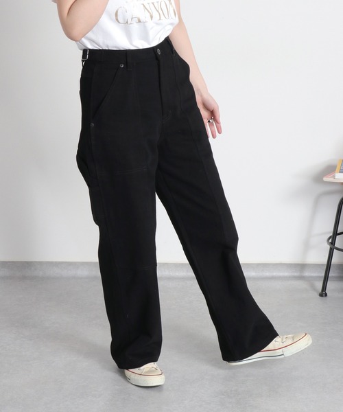 cepo（セポ）の「〈セットアップ対応可能〉刺繍ペインターデニムパンツ（デニムパンツ・レディース・オフホワイト/ブラック・S/L/M）」の16枚目の写真