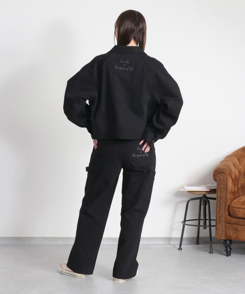 cepo（セポ）の「〈セットアップ対応可能〉刺繍ペインターデニムパンツ（デニムパンツ・レディース・オフホワイト/ブラック・S/L/M）」の7枚目の写真