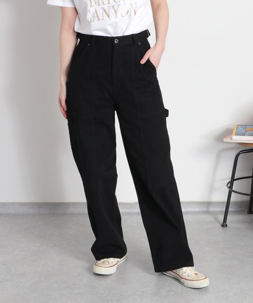 cepo（セポ）の「〈セットアップ対応可能〉刺繍ペインターデニムパンツ（デニムパンツ・レディース・オフホワイト/ブラック・S/L/M）」の10枚目の写真