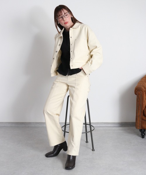 cepo（セポ）の「〈セットアップ対応可能〉刺繍ペインターデニムパンツ（デニムパンツ・レディース・オフホワイト/ブラック・S/L/M）」の22枚目の写真