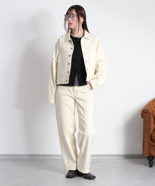 cepo（セポ）の「〈セットアップ対応可能〉刺繍ペインターデニムパンツ（デニムパンツ・レディース・オフホワイト/ブラック・S/L/M）」の18枚目の写真