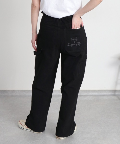 cepo（セポ）の「〈セットアップ対応可能〉刺繍ペインターデニムパンツ（デニムパンツ・レディース・オフホワイト/ブラック・S/L/M）」の4枚目の写真