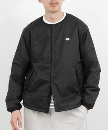 NOLLEY'S（ノーリーズ）の「【DANTON/ダントン】ロゴインサレーション カラーレスジャケット/INSULATION COLLARLESS JACKET/DT-A0633SNT/26SS（ブルゾン）」