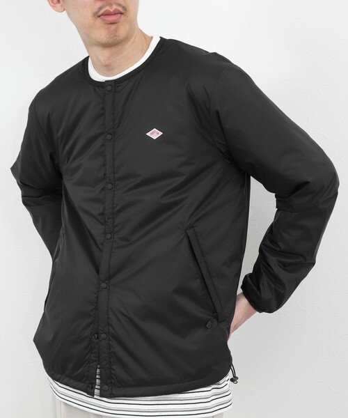 DANTON(ダントン)の「【DANTON/ダントン】DT-A0633SNT INSULATION COLLARLESS JACKET 26SS(ブルゾン・メンズ・ブラック/グレー・S/M/L/XL)」の4枚目の写真