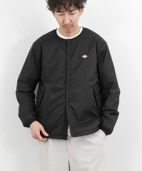 DANTON ダントン　ブラックダウンジャケット　44 DANTON/ダントン】DT-A0633SNT INSULATION COLLARLESS JACKET 26SS
