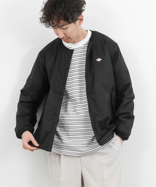DANTON(ダントン)の「【DANTON/ダントン】DT-A0633SNT INSULATION COLLARLESS JACKET 26SS(ブルゾン・メンズ・ブラック/グレー・S/M/L/XL)」の7枚目の写真