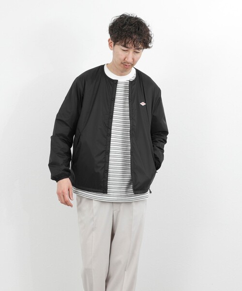 DANTON(ダントン)の「【DANTON/ダントン】DT-A0633SNT INSULATION COLLARLESS JACKET 26SS(ブルゾン・メンズ・ブラック/グレー・S/M/L/XL)」の12枚目の写真