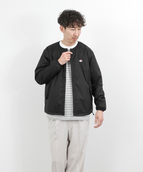 DANTON(ダントン)の「【DANTON/ダントン】DT-A0633SNT INSULATION COLLARLESS JACKET 26SS(ブルゾン・メンズ・ブラック/グレー・S/M/L/XL)」の13枚目の写真