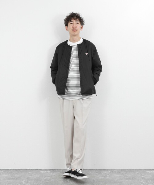 DANTON(ダントン)の「【DANTON/ダントン】DT-A0633SNT INSULATION COLLARLESS JACKET 26SS(ブルゾン・メンズ・ブラック/グレー・S/M/L/XL)」の14枚目の写真