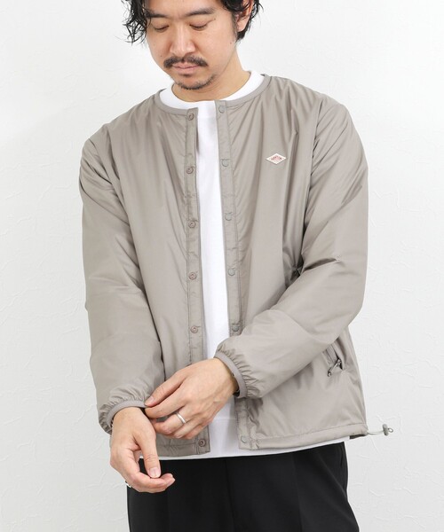 DANTON(ダントン)の「【DANTON/ダントン】DT-A0633SNT INSULATION COLLARLESS JACKET 26SS(ブルゾン・メンズ・ブラック/グレー・S/M/L/XL)」の17枚目の写真