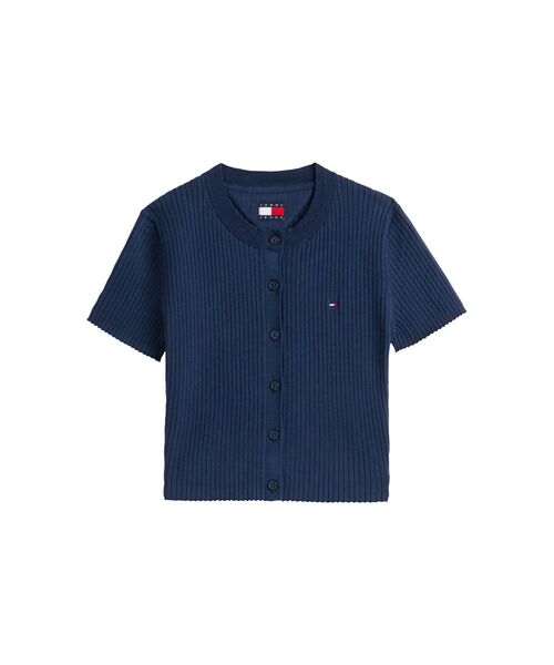 tommy jeans(トミー ジーンズ)の「エッセンシャルショートスリーブリブカーディガン(ニット/セーター・レディース・マルチ/ライトグレー系1・X-SMALL/SMALL/MEDIUM)」の6枚目の写真