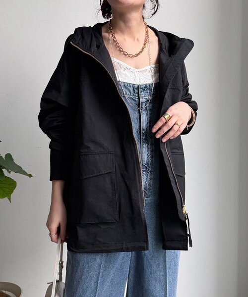 DouDou(ドゥドゥ)の「マンパMA1(その他アウター・レディース・ブラック/ライトベージュ/ベージュ・FREE)」の2枚目の写真