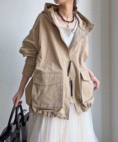 DouDou(ドゥドゥ)の「マンパMA1(その他アウター・レディース・ブラック/ライトベージュ/ベージュ・FREE)」の17枚目の写真