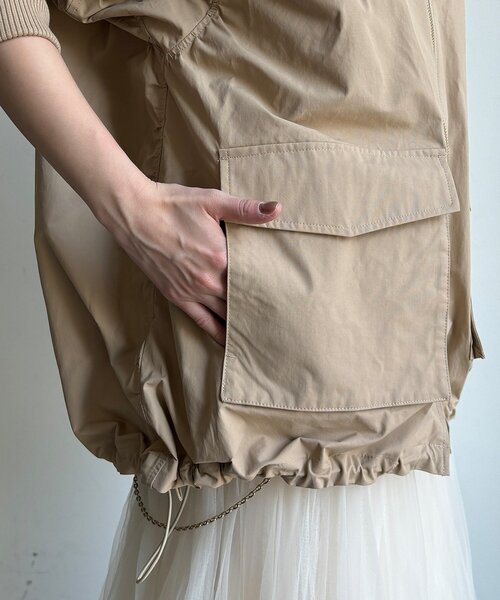 DouDou(ドゥドゥ)の「マンパMA1(その他アウター・レディース・ブラック/ライトベージュ/ベージュ・FREE)」の4枚目の写真