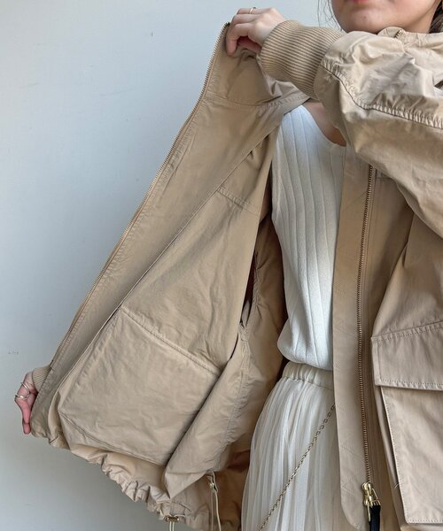 DouDou(ドゥドゥ)の「マンパMA1(その他アウター・レディース・ブラック/ライトベージュ/ベージュ・FREE)」の9枚目の写真