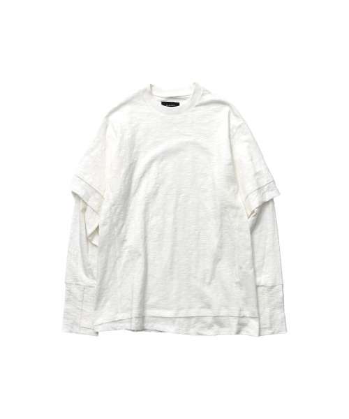 ダブルレイヤードロングスリーブTシャツ（オフホワイト） 【公式通販】