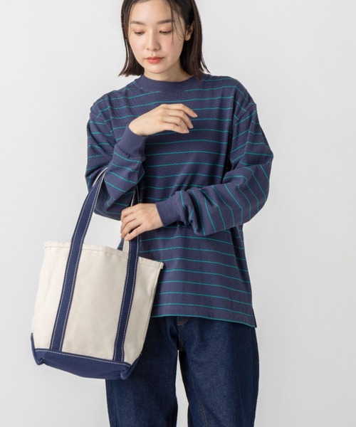 L.L.Bean(エルエルビーン)の「ボート・アンド・トート、トール スモール(トートバッグ・レディース・ブラック/ブルー/グリーン/アイボリー・ONE SIZE)」の7枚目の写真