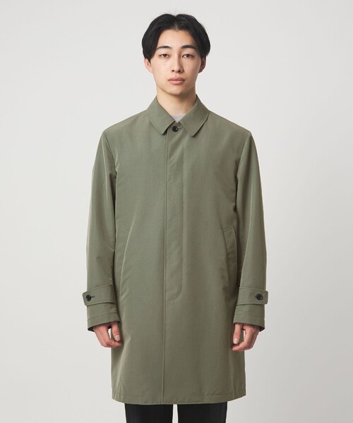 green label relaxing（グリーンレーベルリラクシング）の「A+ ミノテック スプリング バルカラーコート ステンカラーコート -撥水・防風・透湿-（ステンカラーコート・メンズ・ブラック/オリーブ・S/M/L/XL）」の10枚目の写真
