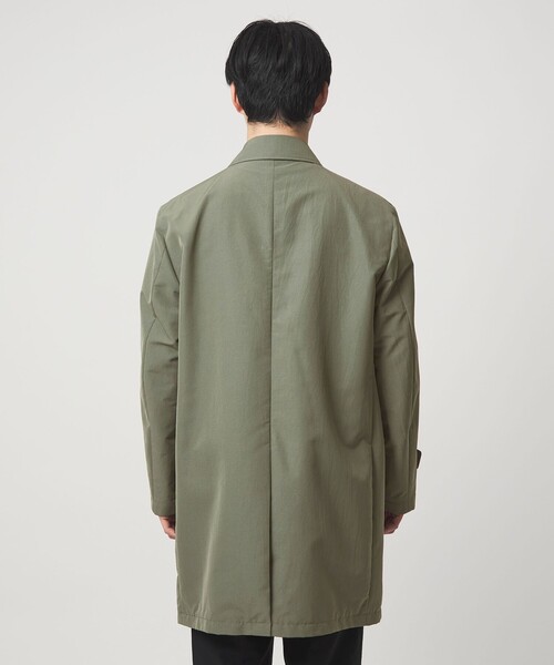 green label relaxing（グリーンレーベルリラクシング）の「A+ ミノテック スプリング バルカラーコート ステンカラーコート -撥水・防風・透湿-（ステンカラーコート・メンズ・ブラック/オリーブ・S/M/L/XL）」の12枚目の写真