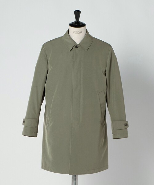 green label relaxing（グリーンレーベルリラクシング）の「A+ ミノテック スプリング バルカラーコート ステンカラーコート -撥水・防風・透湿-（ステンカラーコート・メンズ・ブラック/オリーブ・S/M/L/XL）」の13枚目の写真