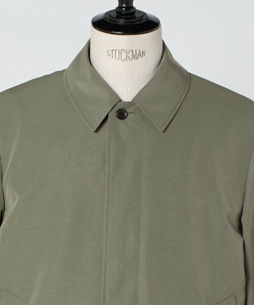 green label relaxing（グリーンレーベルリラクシング）の「A+ ミノテック スプリング バルカラーコート ステンカラーコート -撥水・防風・透湿-（ステンカラーコート・メンズ・ブラック/オリーブ・S/M/L/XL）」の15枚目の写真