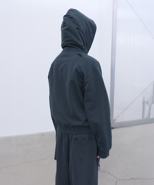 LCDC TM（エルシーディーシーティーエム）の「PRINTED HOOD ZIP-UP (GREY)（パーカー・レディース・その他・OS）」の7枚目の写真
