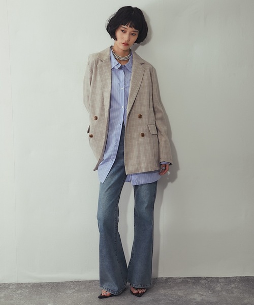 ANOTHER S(アナザーエス)の「ストレッチフレアデニムパンツ(デニムパンツ・レディース・ブルー系3/ブルー系1/ブラック/ブルー系2/ブルー系4・S/M/L)」の10枚目の写真