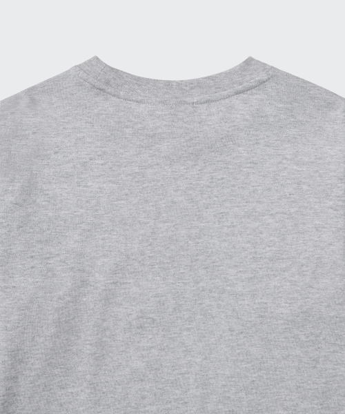 MUSINSA STANDARD KIDS（ムシンサスタンダードキッズ）の「リラックスドクルーネック長袖Tシャツ[ミディアムグレー]（Tシャツ/カットソー・レディース・その他・100/140/150/130/120/110/160）」の5枚目の写真