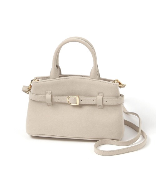studio CLIP（スタディオクリップ）の「バックルミニショルダーバッグ（ショルダーバッグ・レディース・ブラック/アイボリー/ブラウン/ライトグリーン・FREE）」の3枚目の写真
