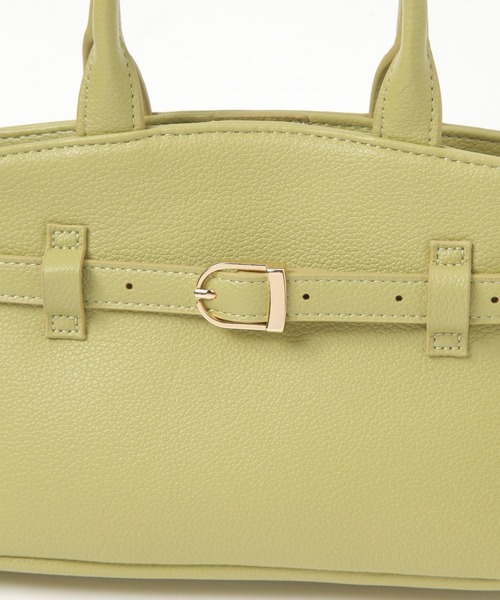 studio CLIP（スタディオクリップ）の「バックルミニショルダーバッグ（ショルダーバッグ・レディース・ブラック/アイボリー/ブラウン/ライトグリーン・FREE）」の6枚目の写真