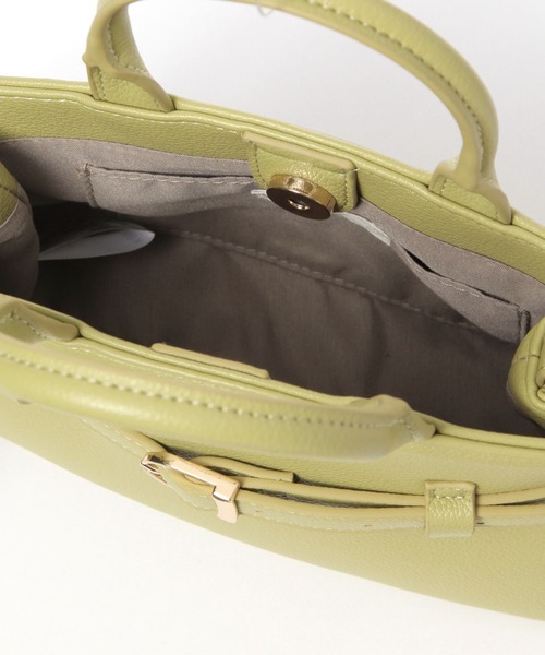 studio CLIP（スタディオクリップ）の「バックルミニショルダーバッグ（ショルダーバッグ・レディース・ブラック/アイボリー/ブラウン/ライトグリーン・FREE）」の7枚目の写真