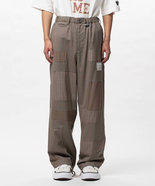 Maison MIHARA YASUHIRO（メゾンミハラヤスヒロ）の「【MIHARAYASUHIRO/ミハラヤスヒロ】Repaired Wool Pants(A16PT032 SLACKS)（その他パンツ・メンズ・ベージュ・FREE）」の2枚目の写真