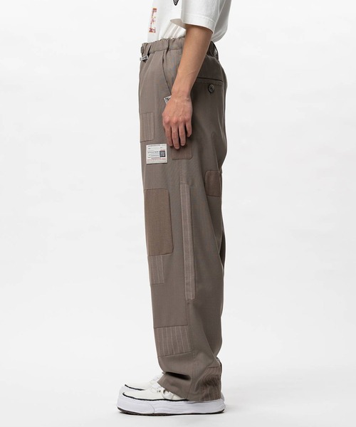 Maison MIHARA YASUHIRO（メゾンミハラヤスヒロ）の「【MIHARAYASUHIRO/ミハラヤスヒロ】Repaired Wool Pants(A16PT032 SLACKS)（その他パンツ・メンズ・ベージュ・FREE）」の3枚目の写真
