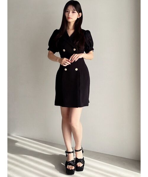 RESEXXY（リゼクシー）の「レースアップスリーブシアーワンピース（ワンピース・レディース・オレンジ/ホワイト/ブラック・FREE）」の18枚目の写真