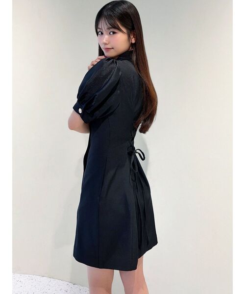 RESEXXY（リゼクシー）の「レースアップスリーブシアーワンピース（ワンピース・レディース・オレンジ/ホワイト/ブラック・FREE）」の20枚目の写真