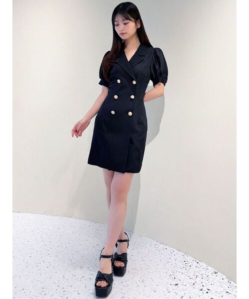 RESEXXY（リゼクシー）の「レースアップスリーブシアーワンピース（ワンピース・レディース・オレンジ/ホワイト/ブラック・FREE）」の22枚目の写真