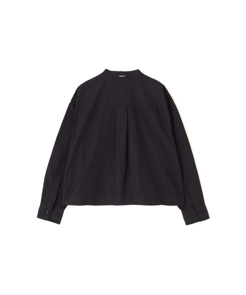 MHL.（エムエイチエル）の「COTTON RAMIE POPLIN（シャツ/ブラウス・レディース・ブラック/ライトグレー・2/1）」の7枚目の写真