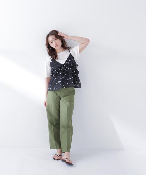 N.（N. Natural Beauty Basic）（エヌエヌナチュラルビューティーベーシック）の「ドットキャミビスチェ（キャミソール・レディース・ホワイト系その他/ブラック系その他・ﾌﾘ-）」の15枚目の写真