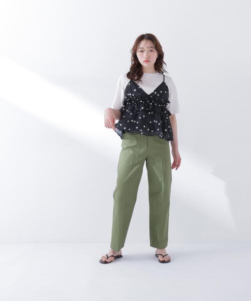 N.（N. Natural Beauty Basic）（エヌエヌナチュラルビューティーベーシック）の「ドットキャミビスチェ（キャミソール・レディース・ホワイト系その他/ブラック系その他・ﾌﾘ-）」の17枚目の写真