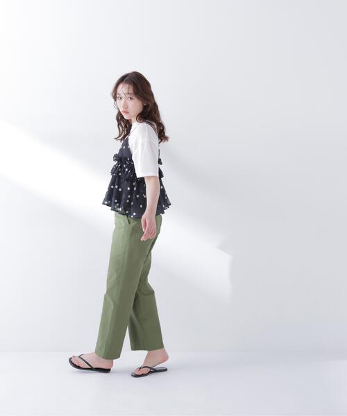 N.（N. Natural Beauty Basic）（エヌエヌナチュラルビューティーベーシック）の「ドットキャミビスチェ（キャミソール・レディース・ホワイト系その他/ブラック系その他・ﾌﾘ-）」の19枚目の写真
