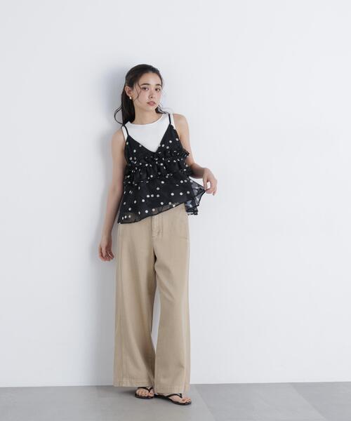 N.（N. Natural Beauty Basic）（エヌエヌナチュラルビューティーベーシック）の「ドットキャミビスチェ（キャミソール・レディース・ホワイト系その他/ブラック系その他・ﾌﾘ-）」の21枚目の写真